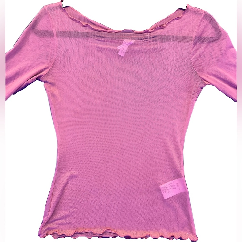 Pink sheer urban outfitters top - Picture 1 of 5